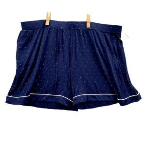 Cozy Earth Shorts Women‎ XXXL Blue Loungewear Ultra Soft Bamboo Chic Boho Sleep